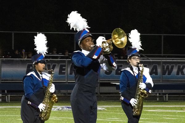 Old Mill High School Marching Band Performing